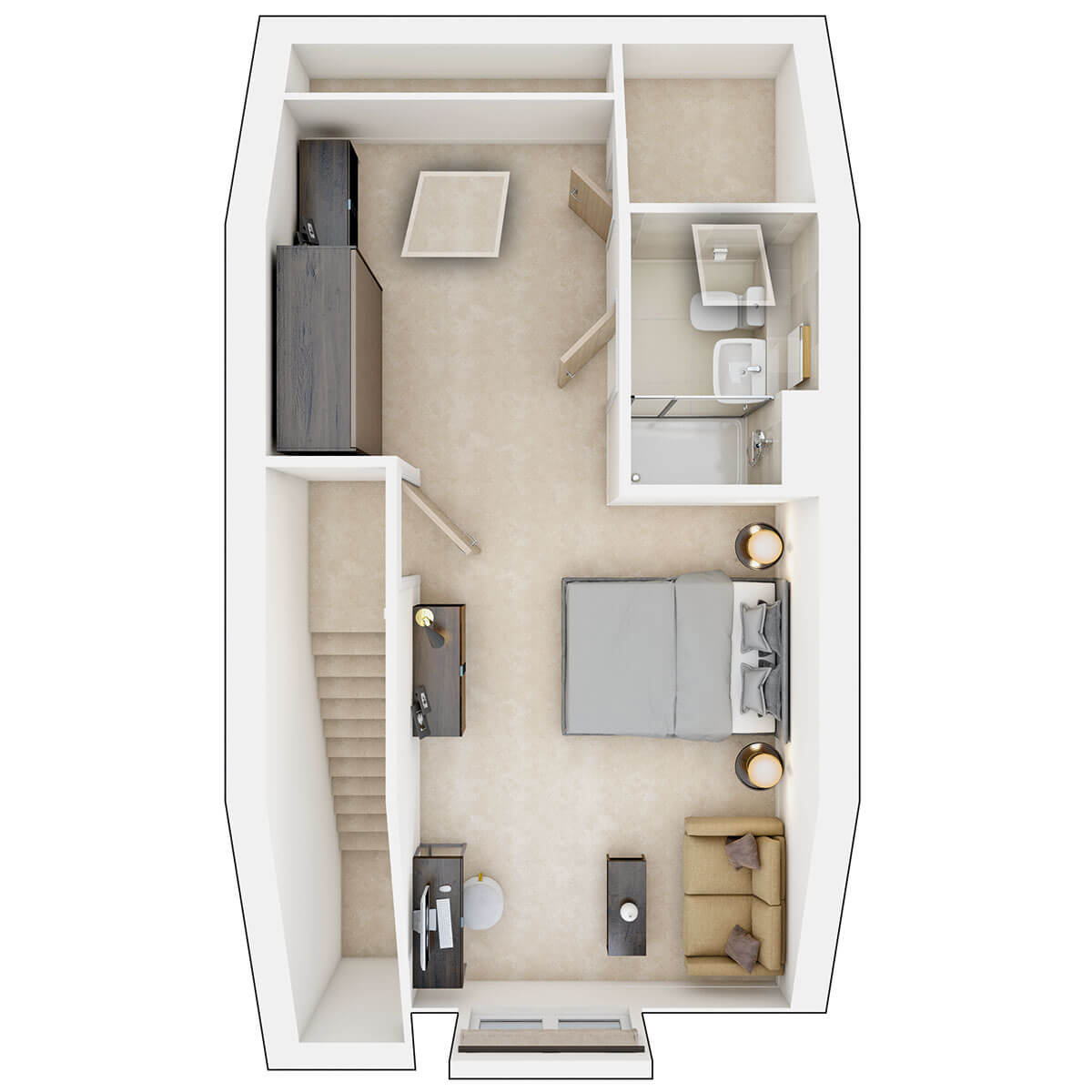 Second floor of the Harrton