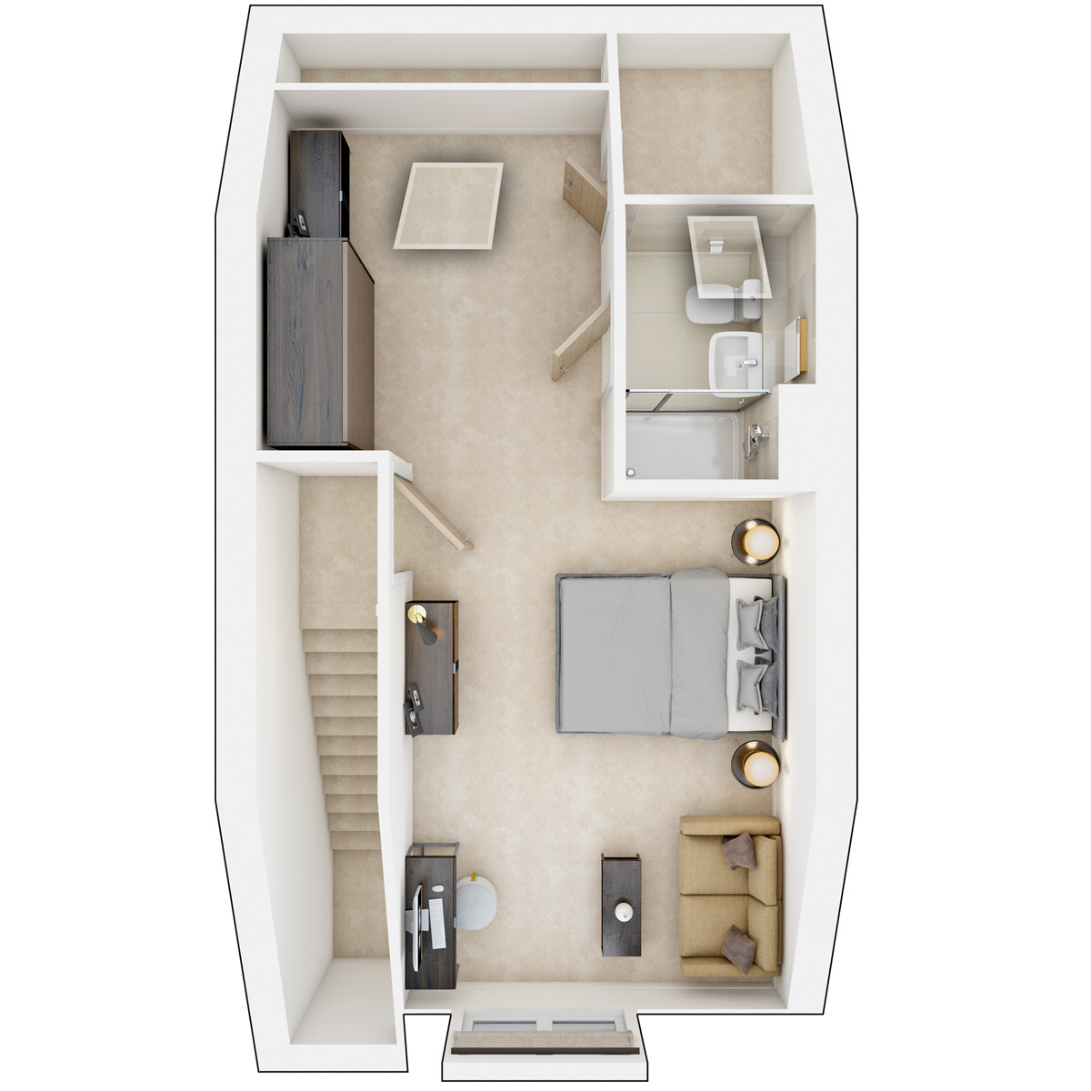 Second floor of the Harrton