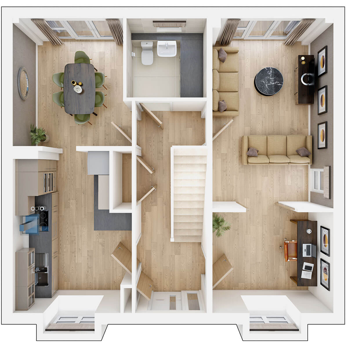 Ground floor of the Meadowford