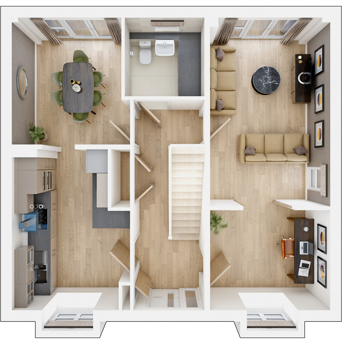 Ground floor of the Meadowford