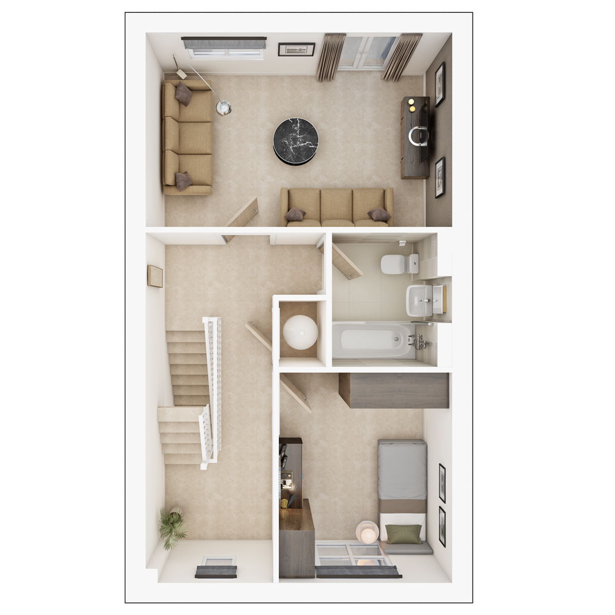 First floor plan of the Eastbury