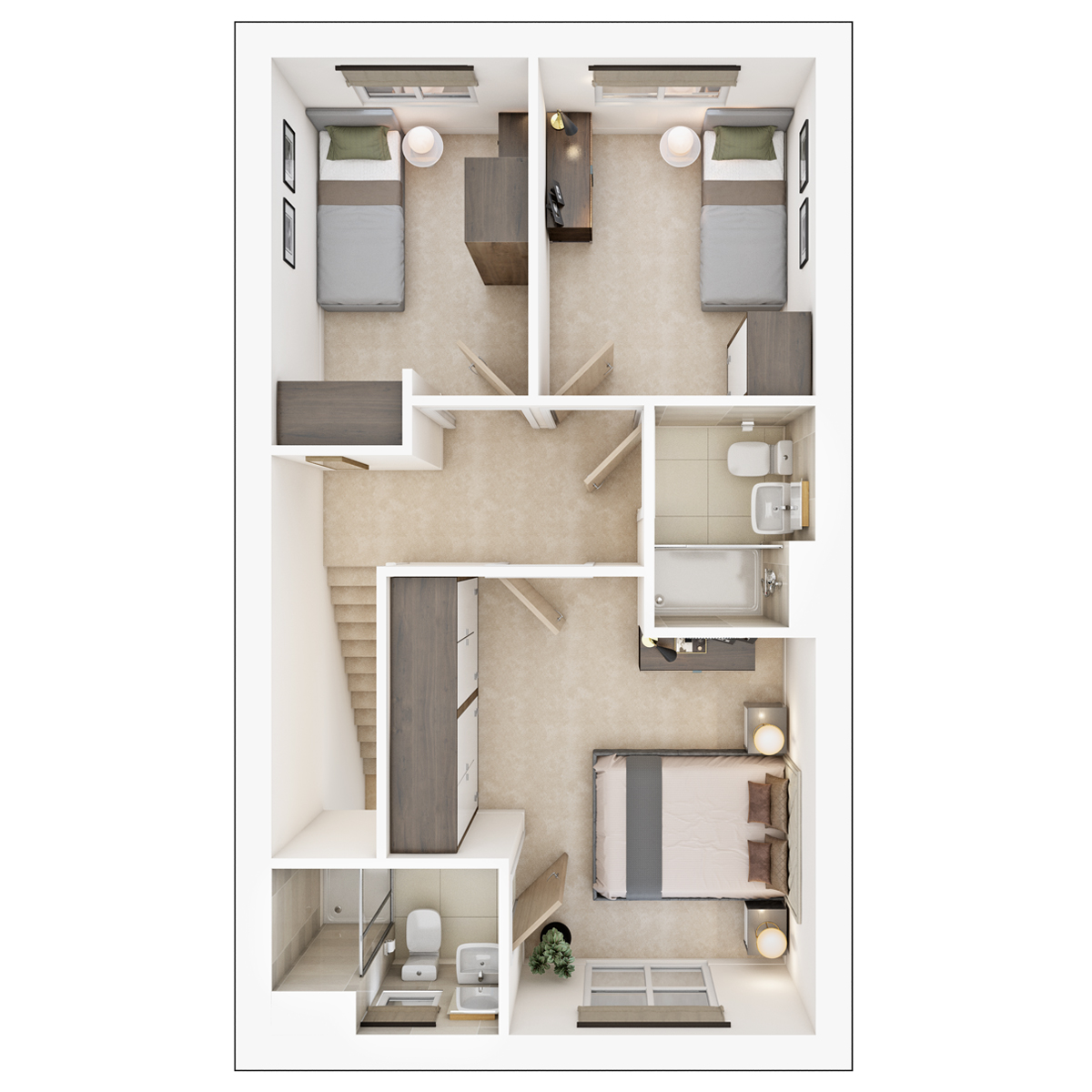 Second floor plan of the Eastbury