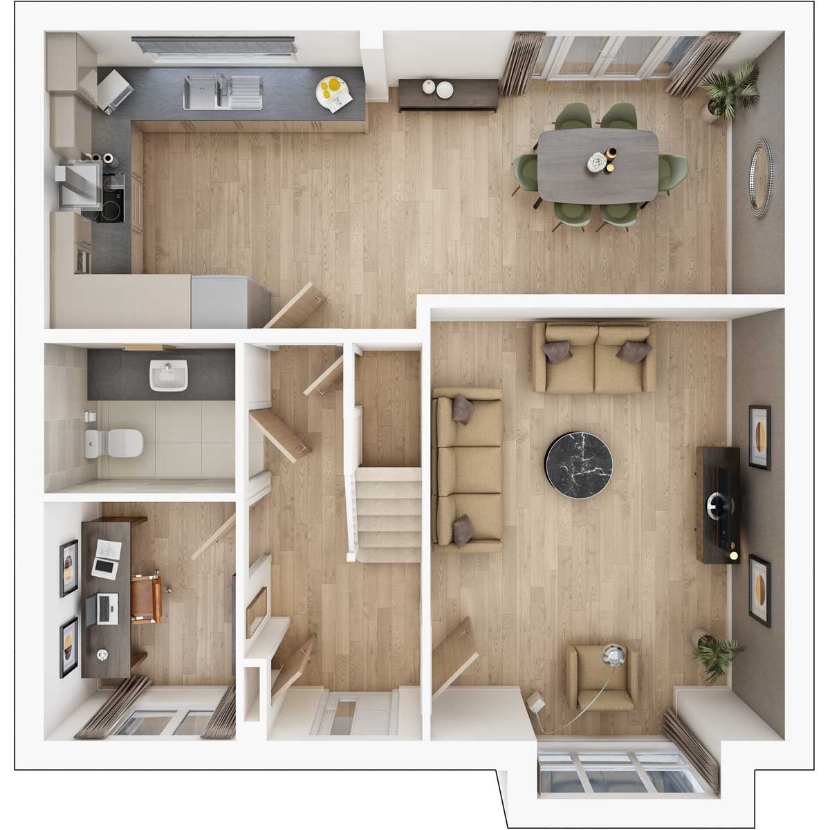 Ground floor of the Sunford