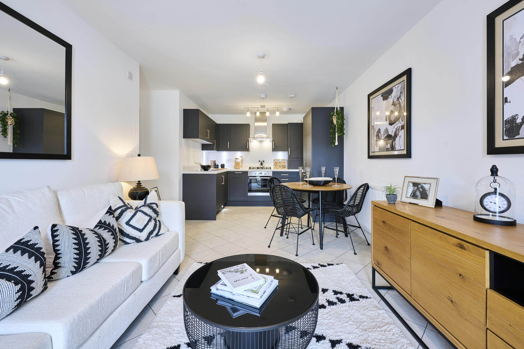 Lounge to kitchen of Apartment 