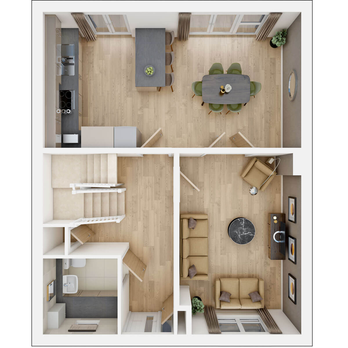 Ground floor of the Henford