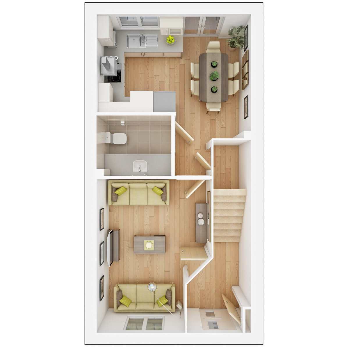 Ground Floor plan of the Braxton
