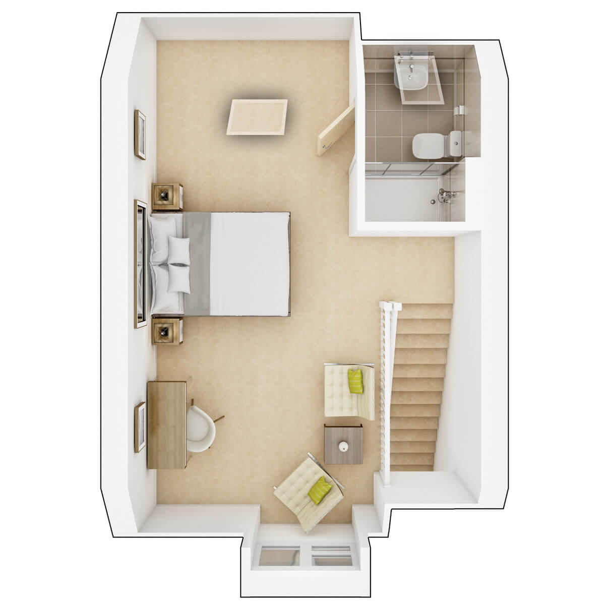 Second Floor plan of the Braxton