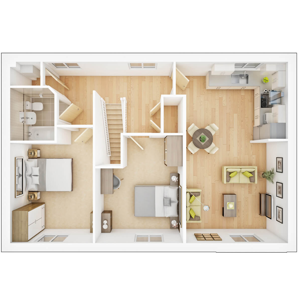 First Floor plan of the Colby