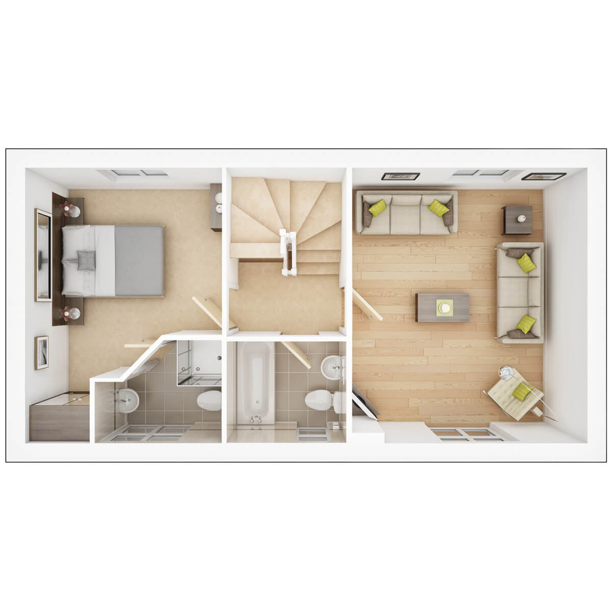 First Floor plan of the Dewbury