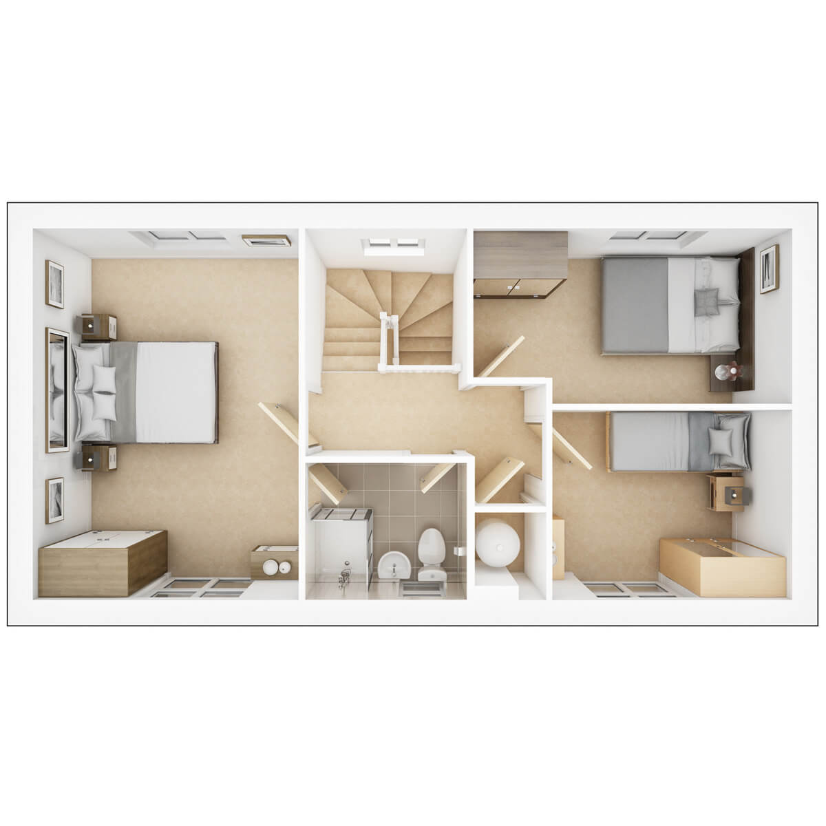 Second Floor plan of the Dewbury
