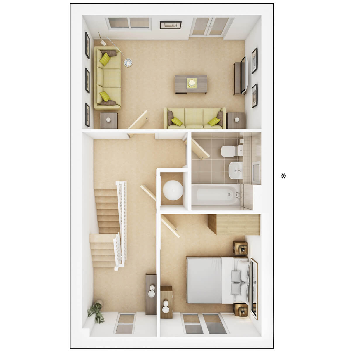First Floor plan of the Eastbury