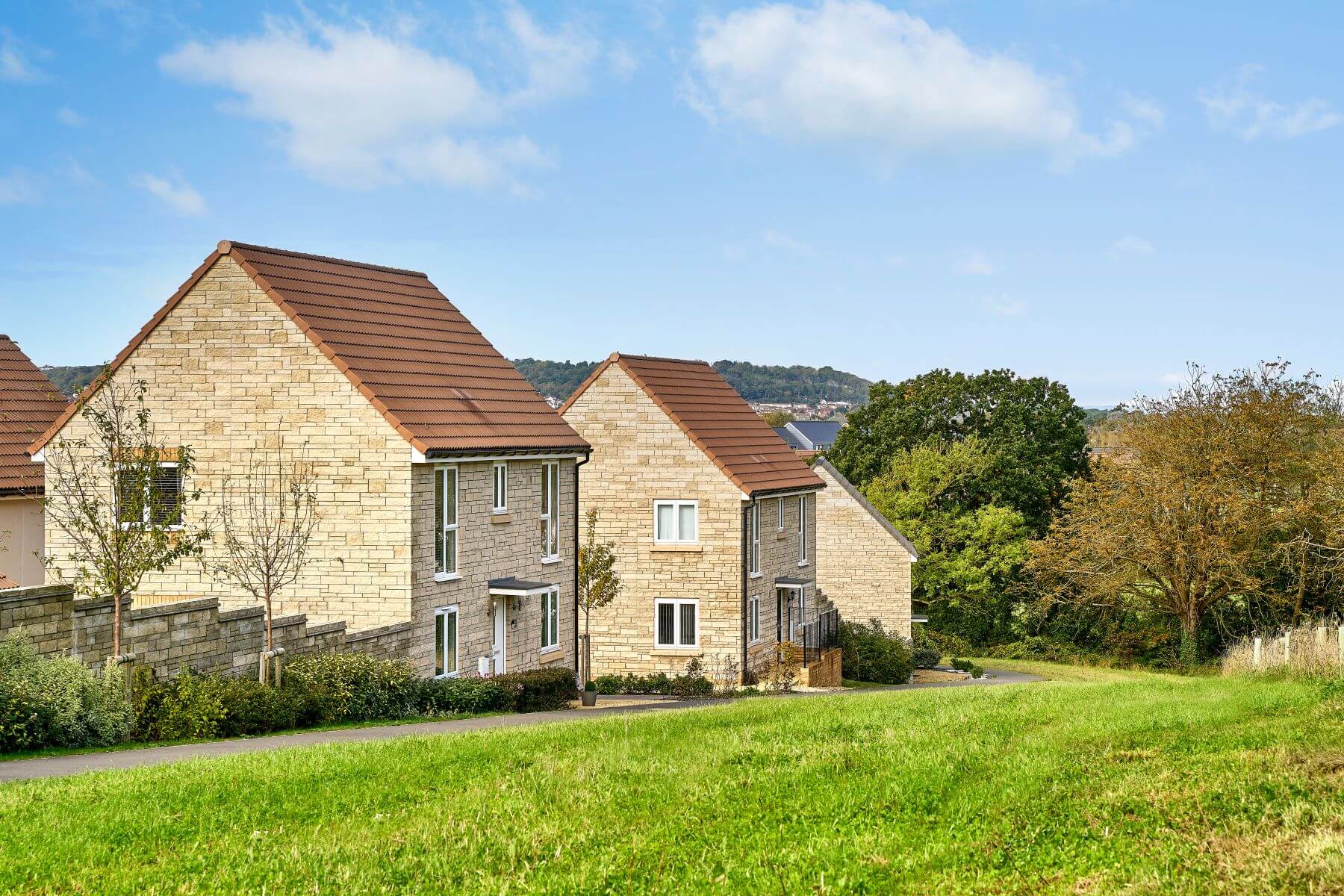 Mead fields street scene