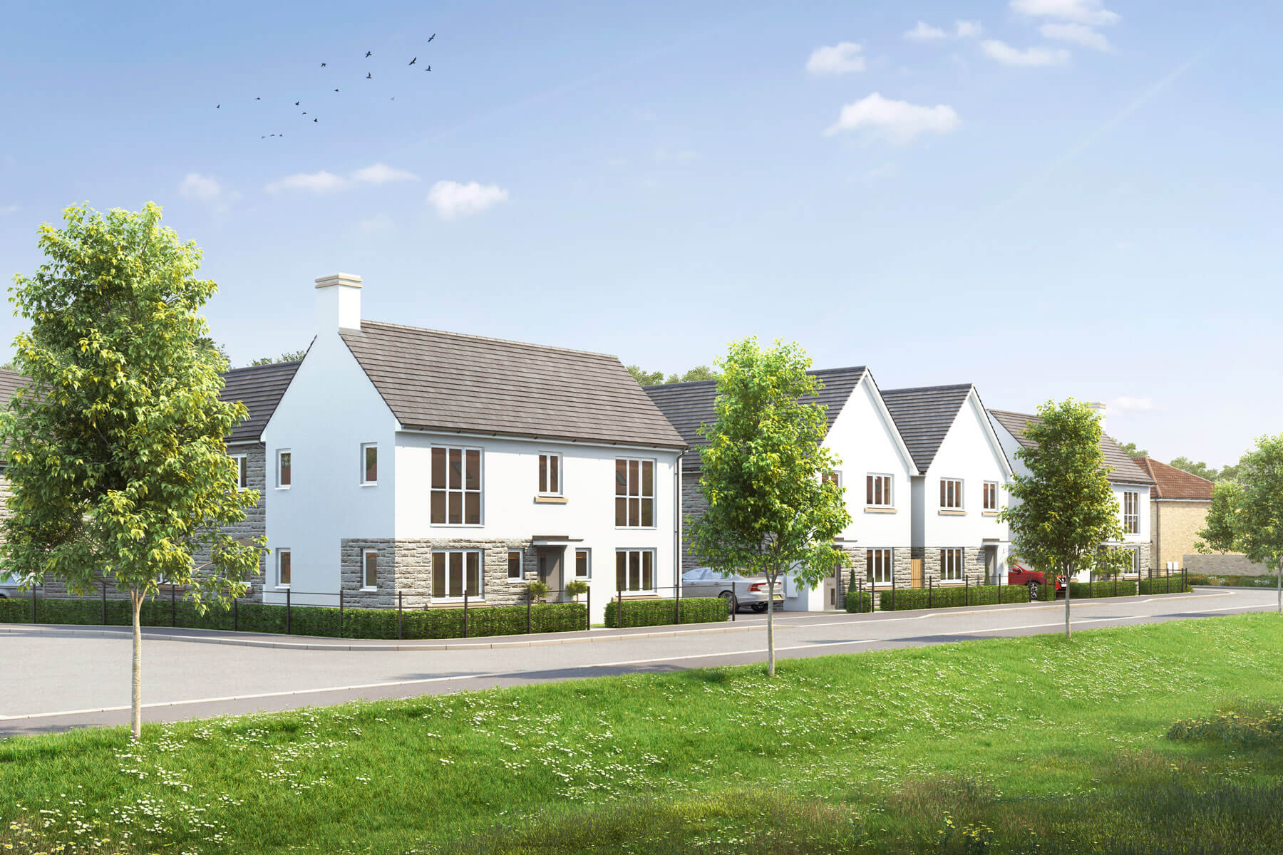 Mead Fields street scene