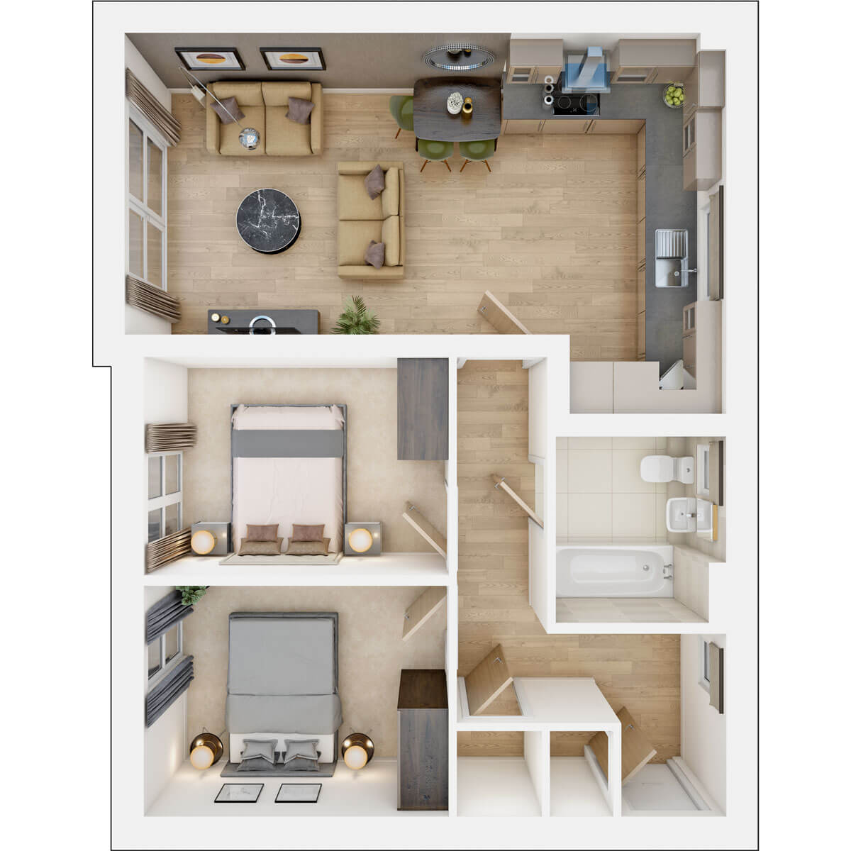 Floor plan for plot 300