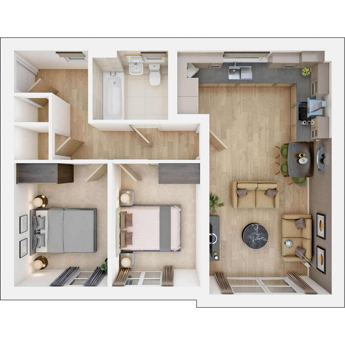 Floor plan for plot 302