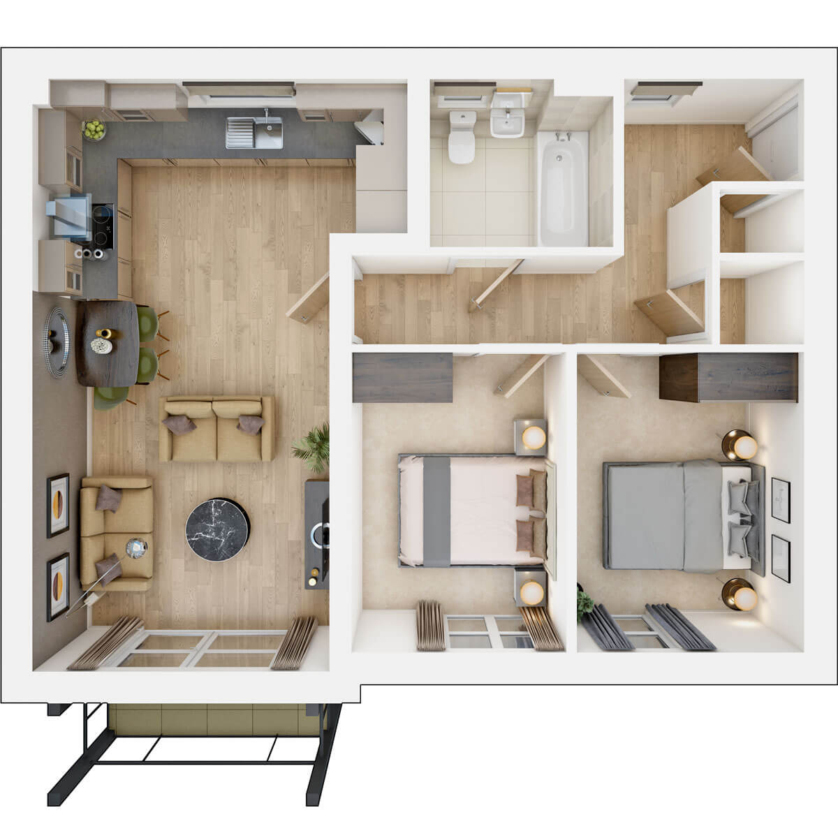Floor plan for plot 316