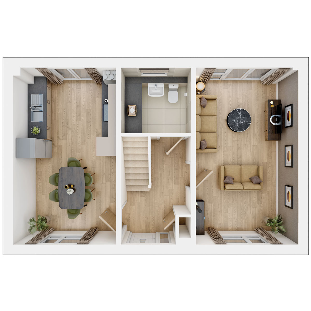 Ground floor of the Carrdale 