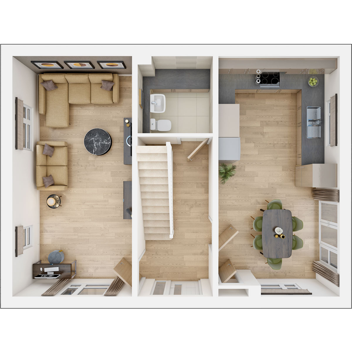 Ground floor of the Plumdale