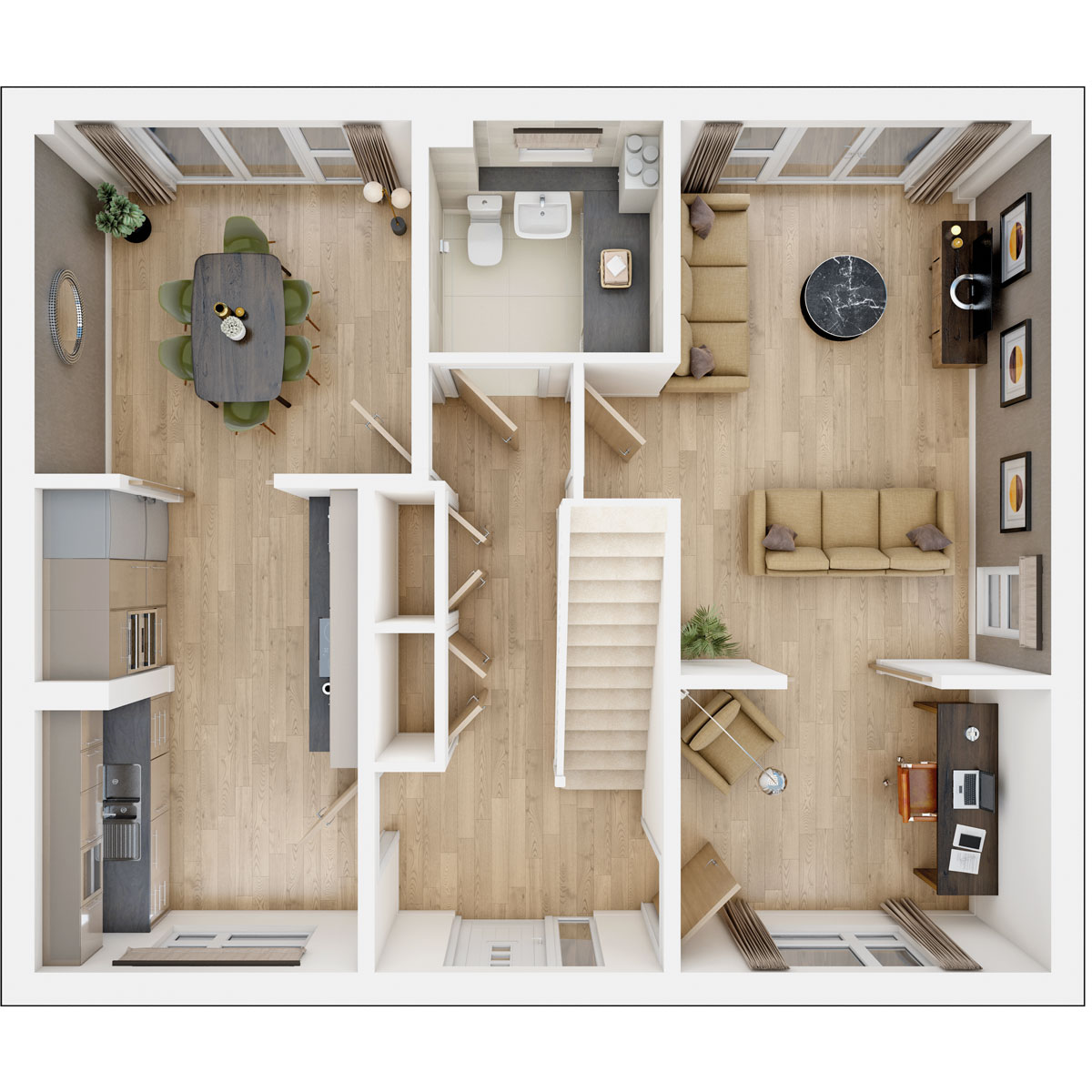 Ground floor of the Warkford