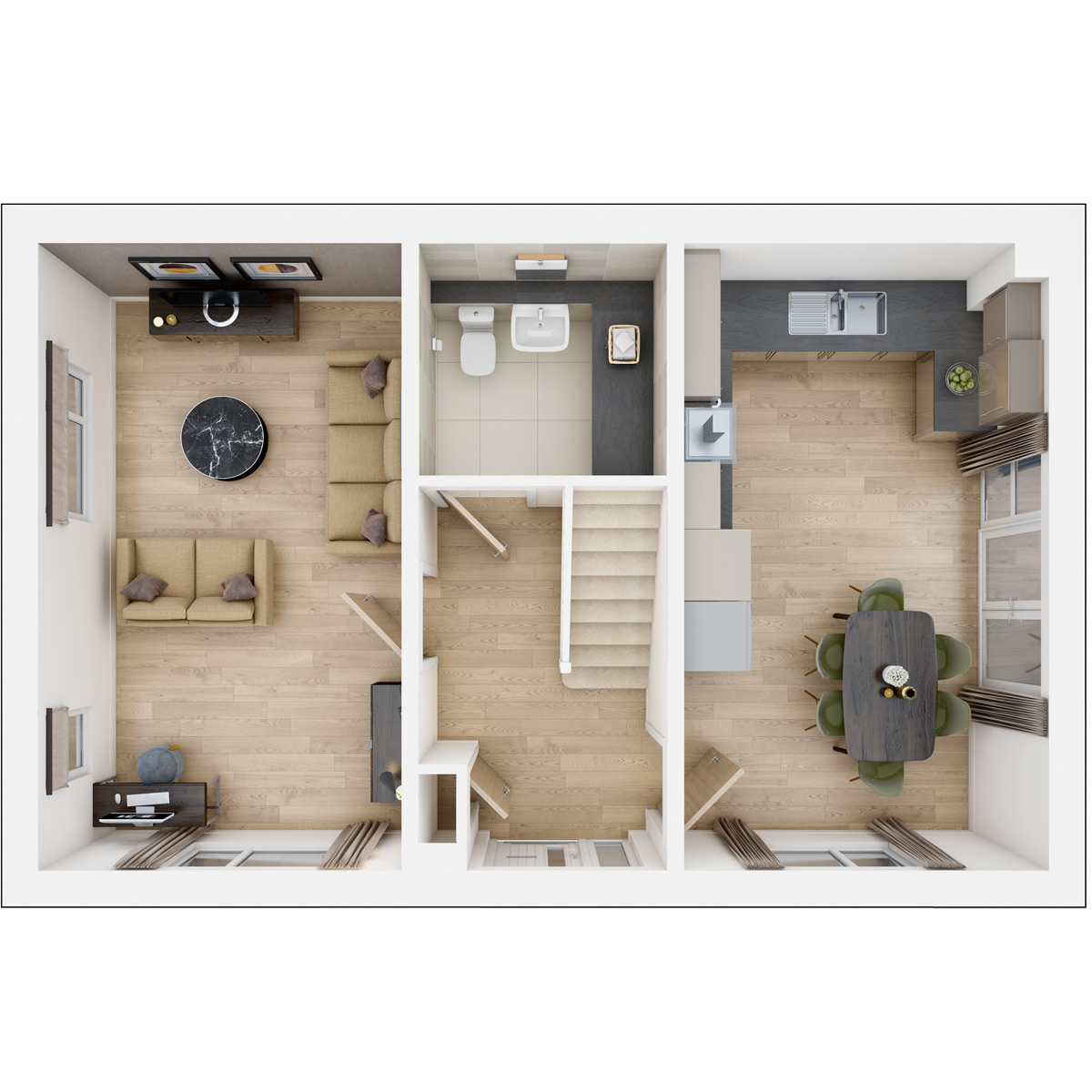 Ground floor of the Aynesdale