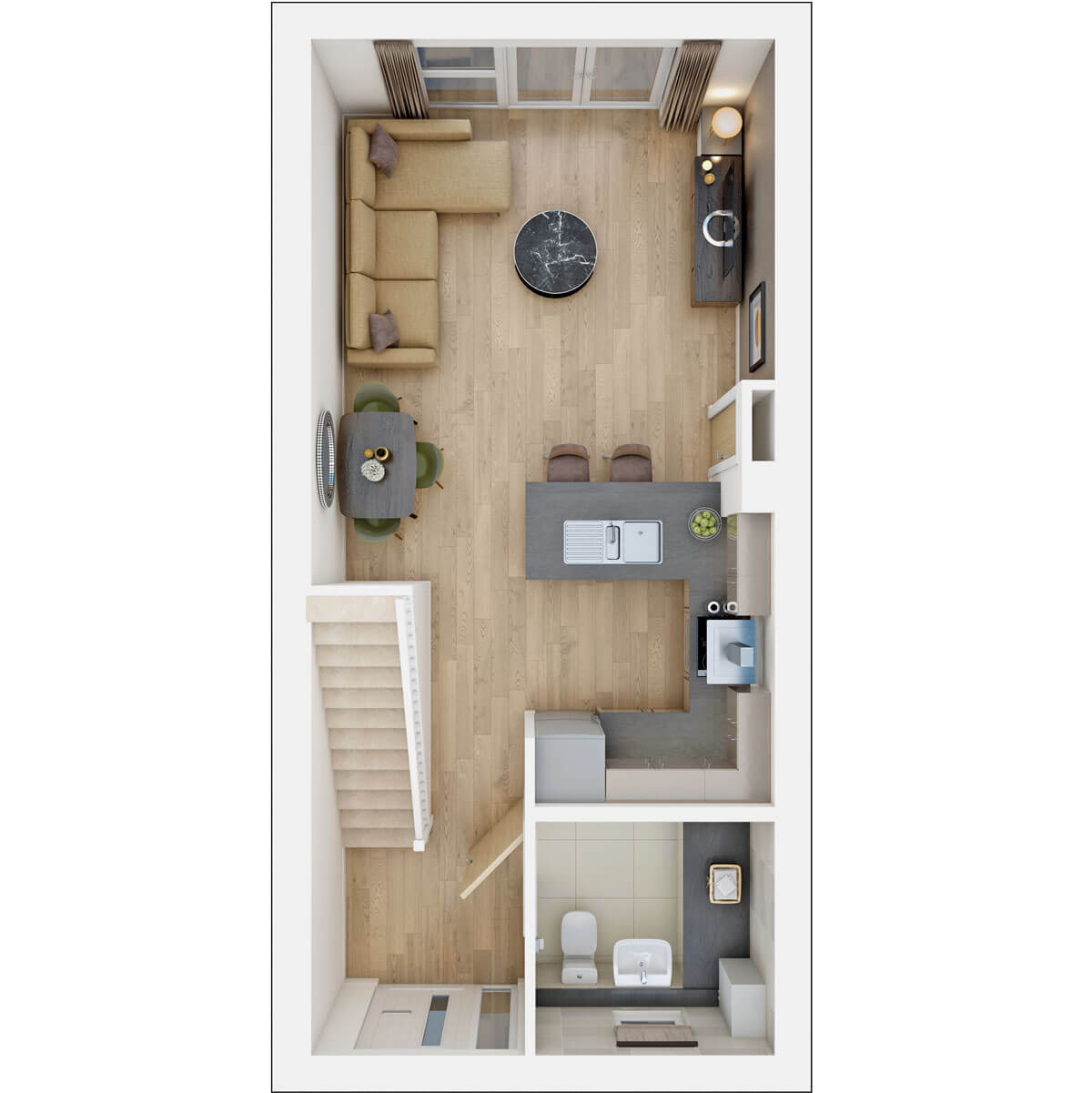 Ground floor of the Beaford