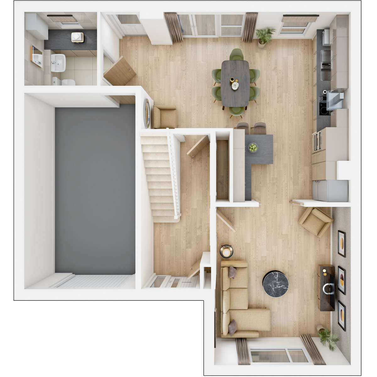 Ground floor of the Kitham