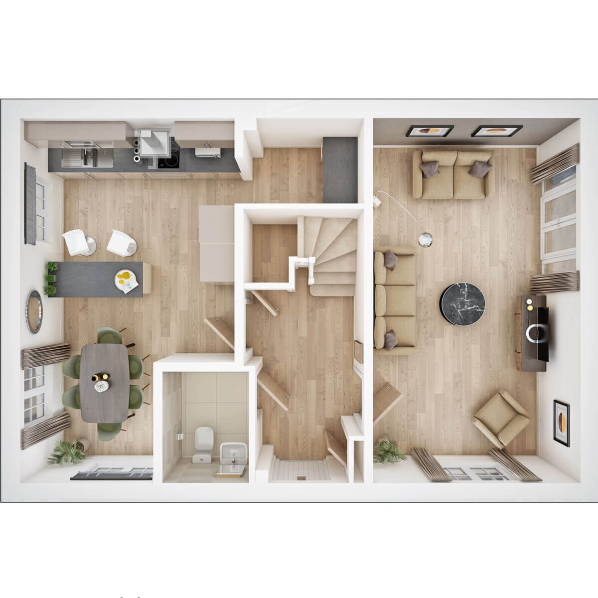Ground floor of the Trusdale