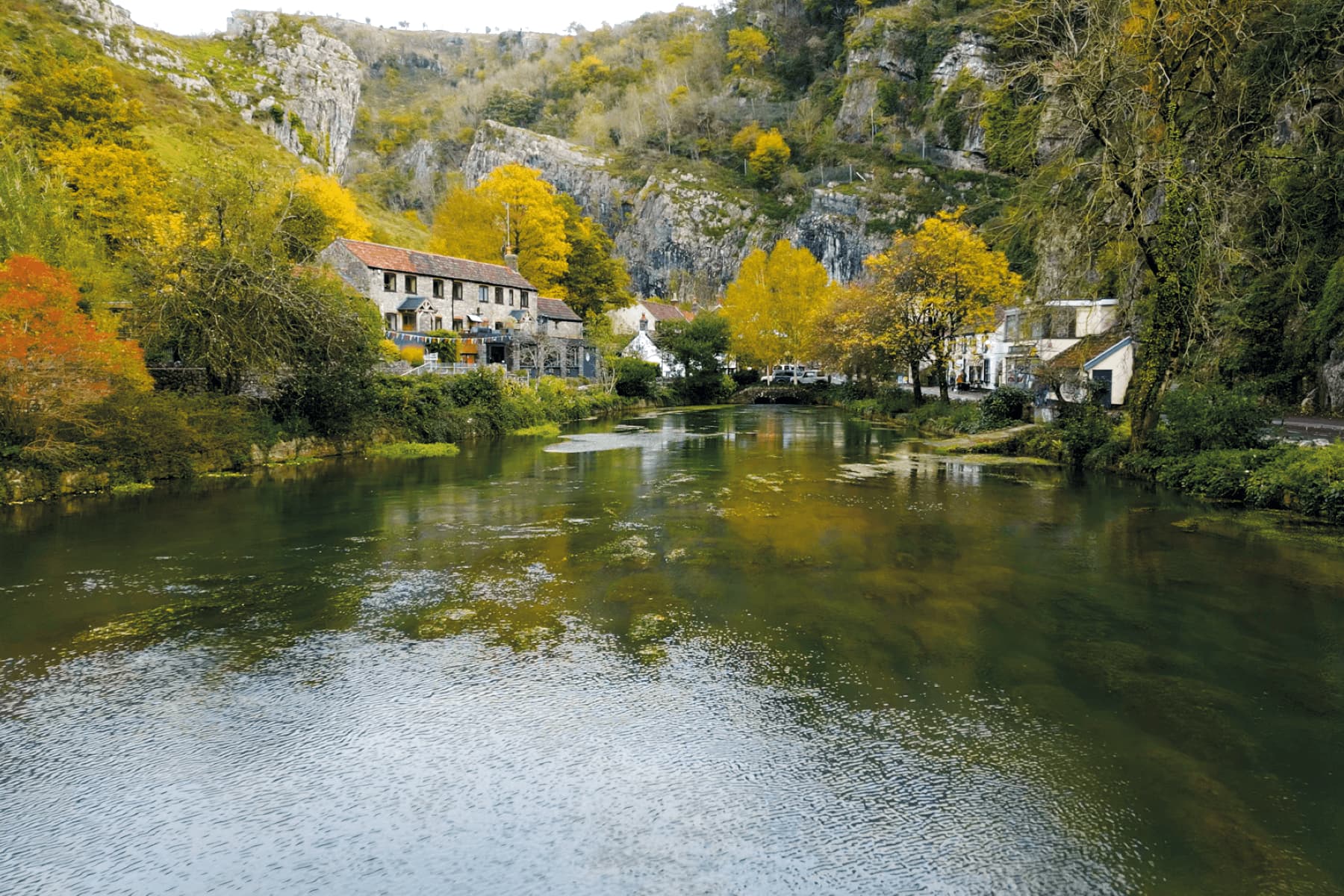 Cheddar gorge and shops