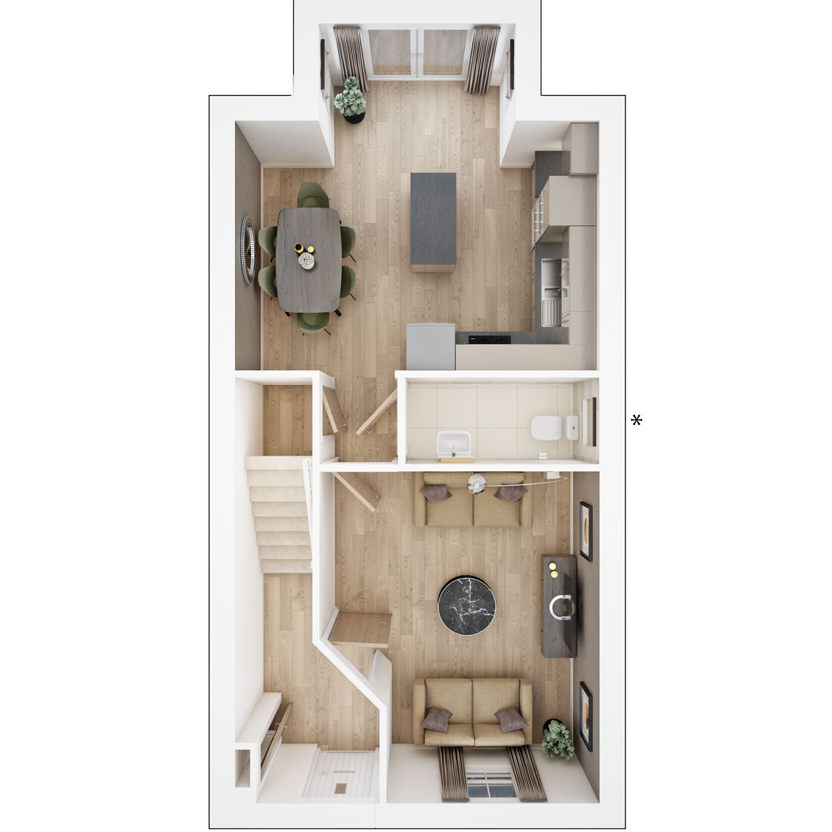 Ground floor plan of the Owlerton
