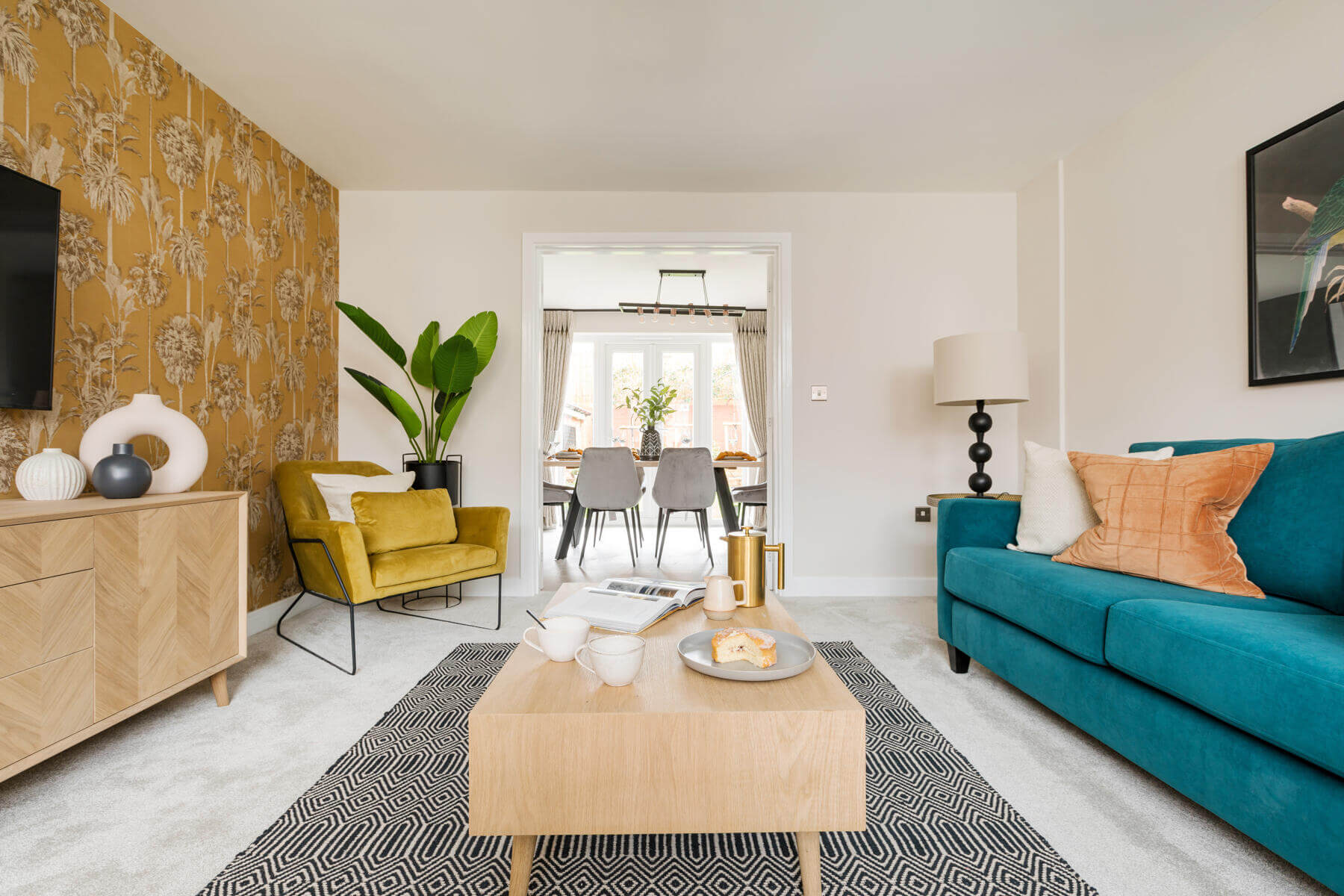 Living room of the Manford