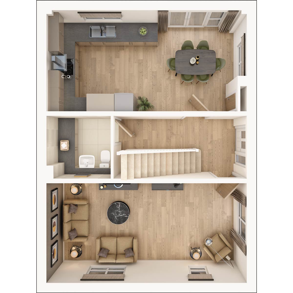 Ground floor of the Plumdale