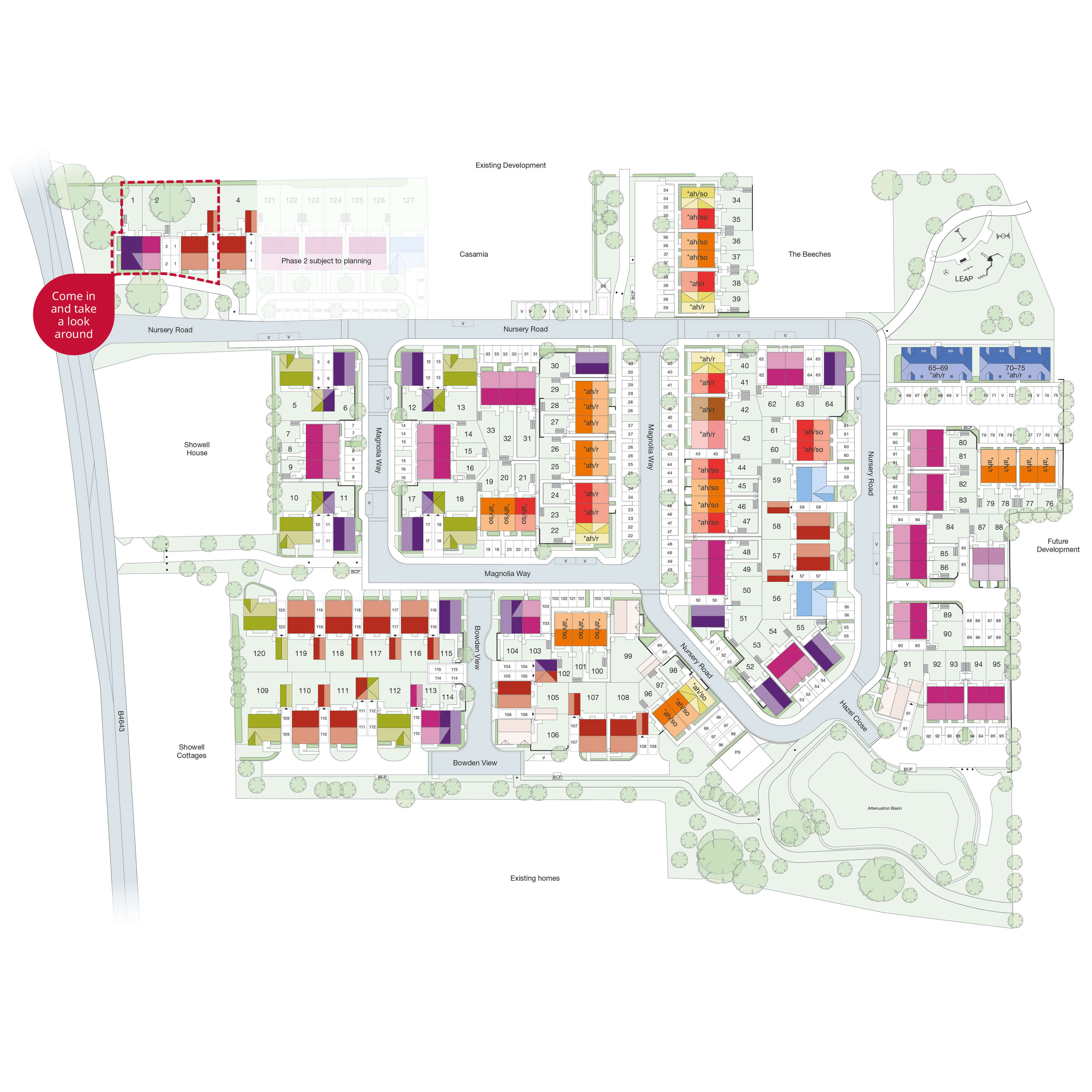 Layout for Showell Nurseries