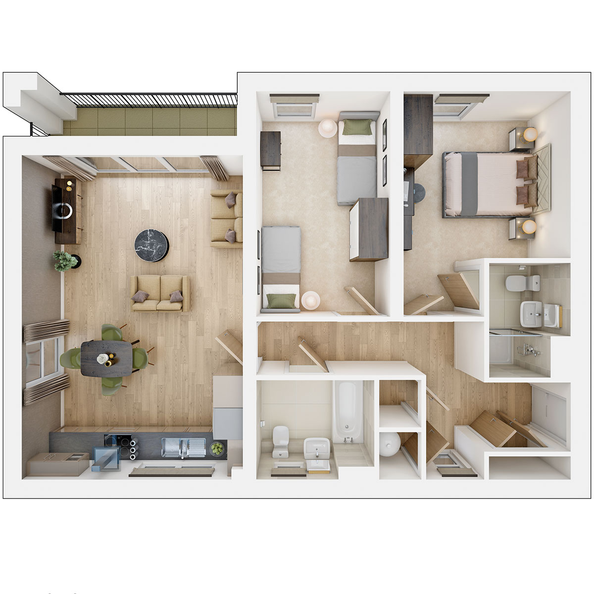 Floor plans for Plot 93 and 95