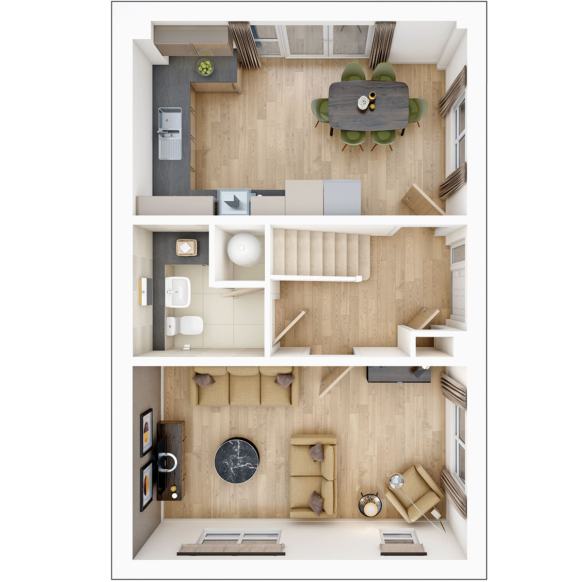 Ground floor of the Aynesdale