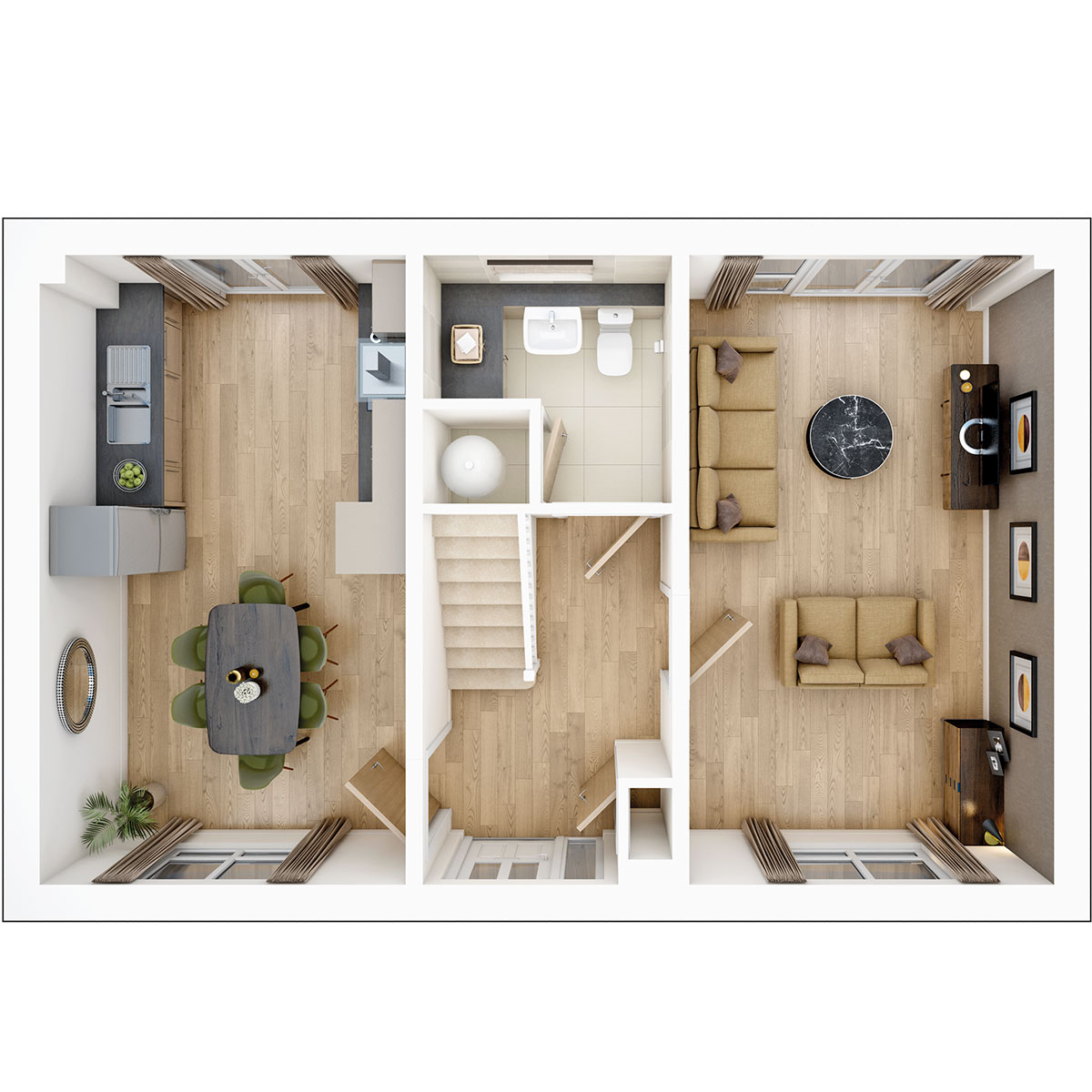 Ground floor of the Carrdale