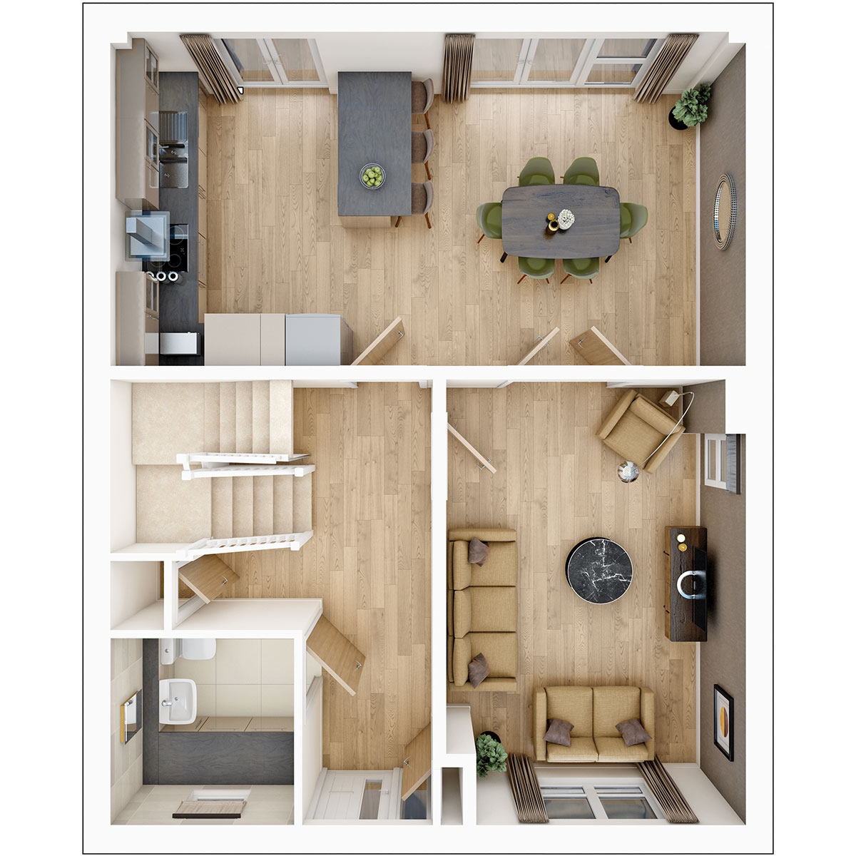 Ground floor of the Henford