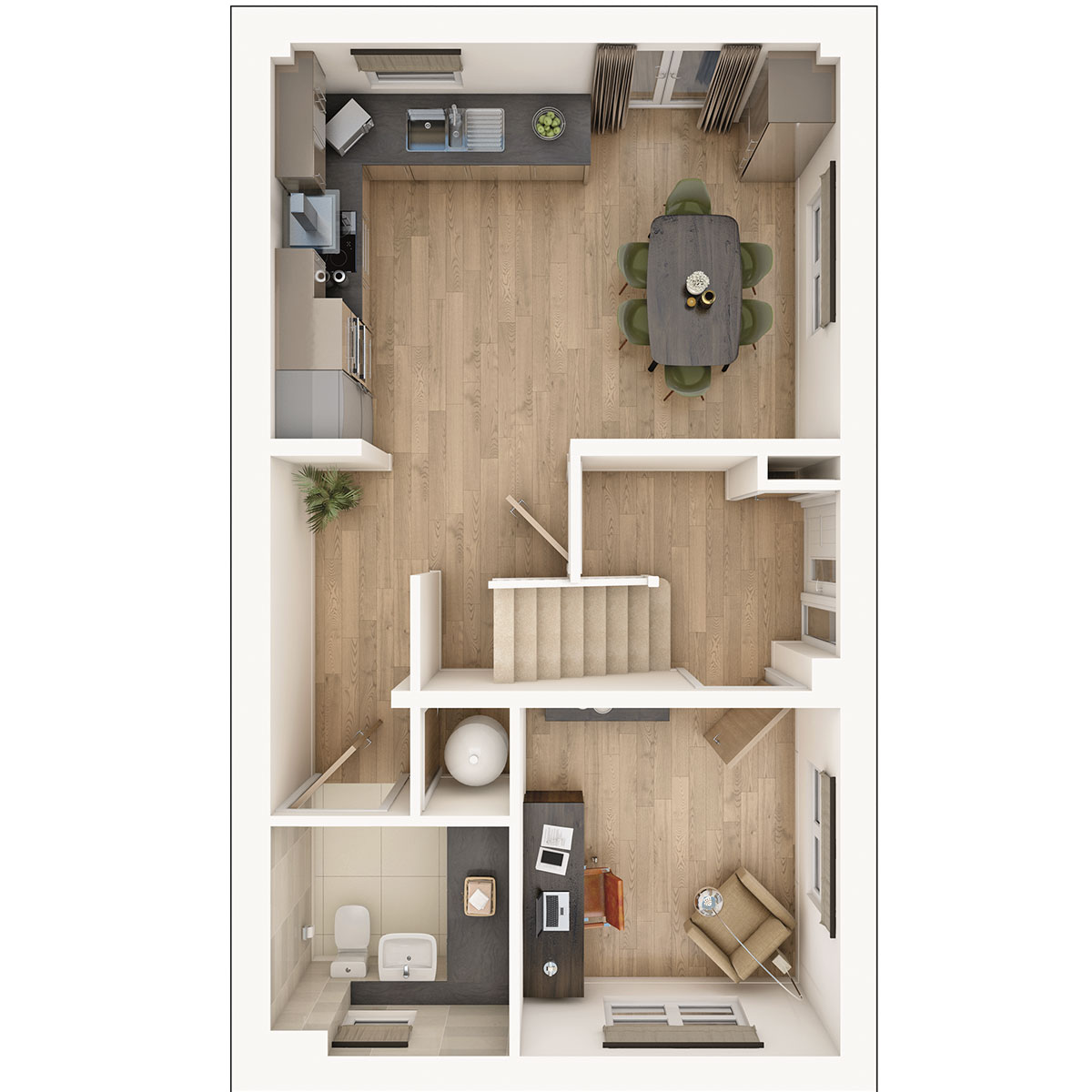 Ground floor of the Threldale