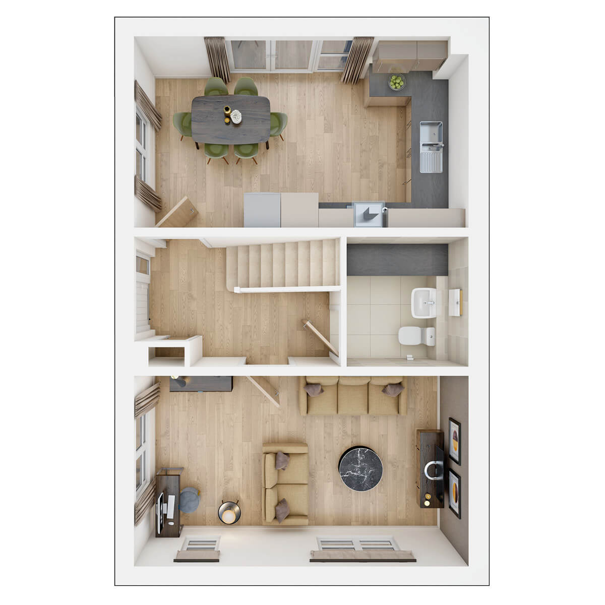 Ground floor of the Aynesdale