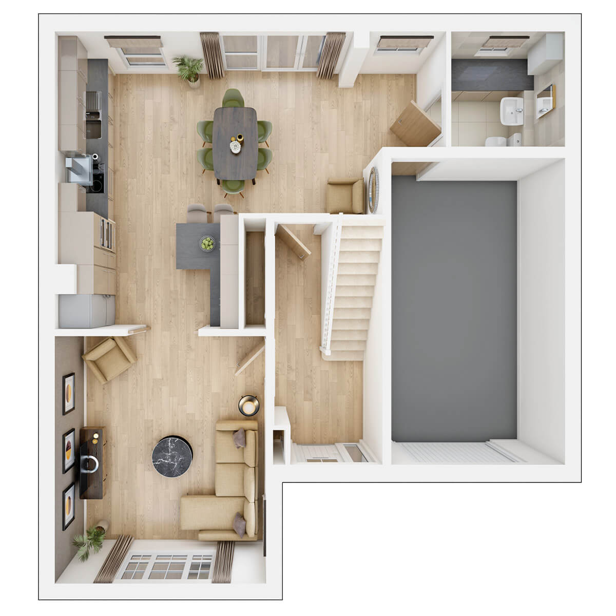 Ground floor of the Kitham