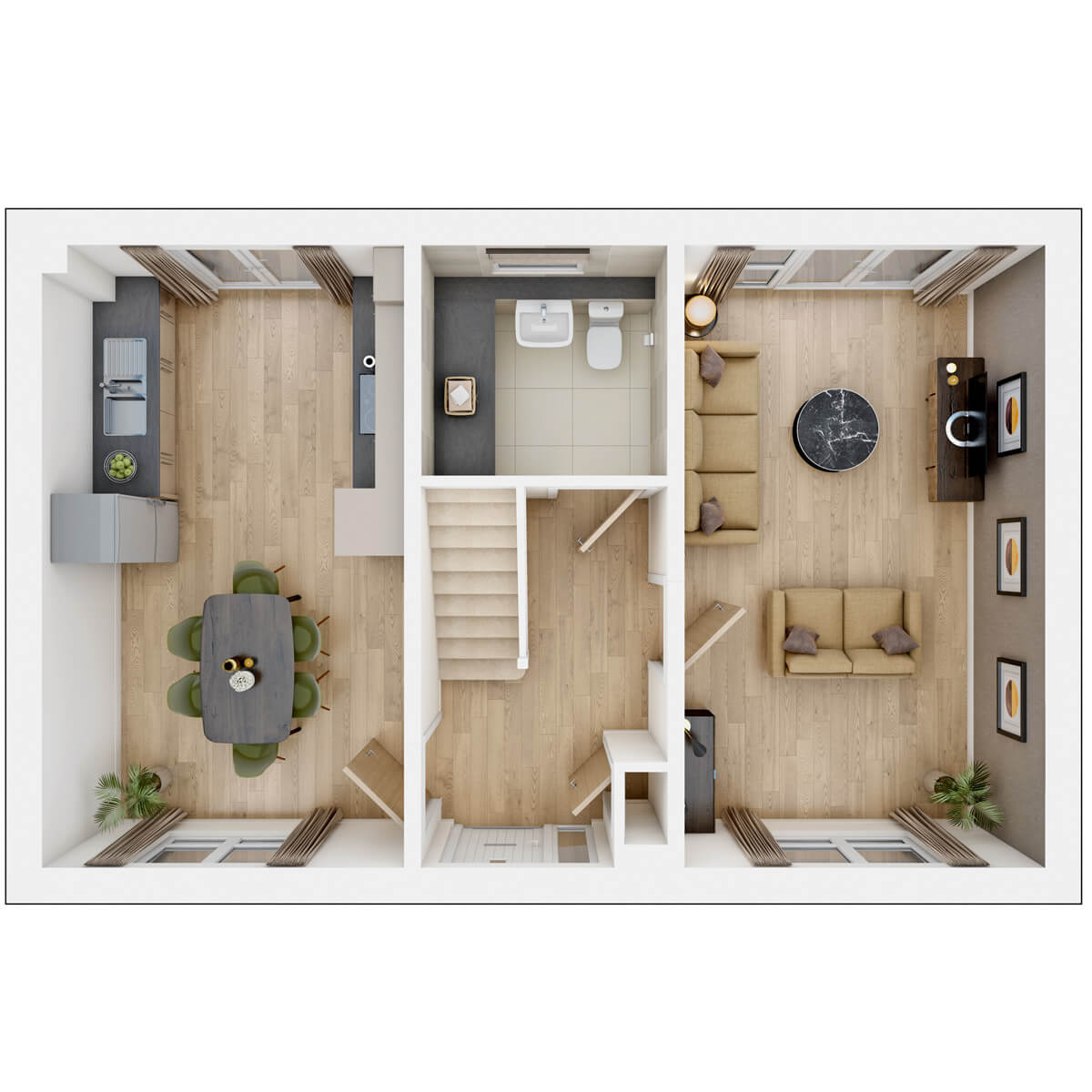 Ground floor of the Carrdale