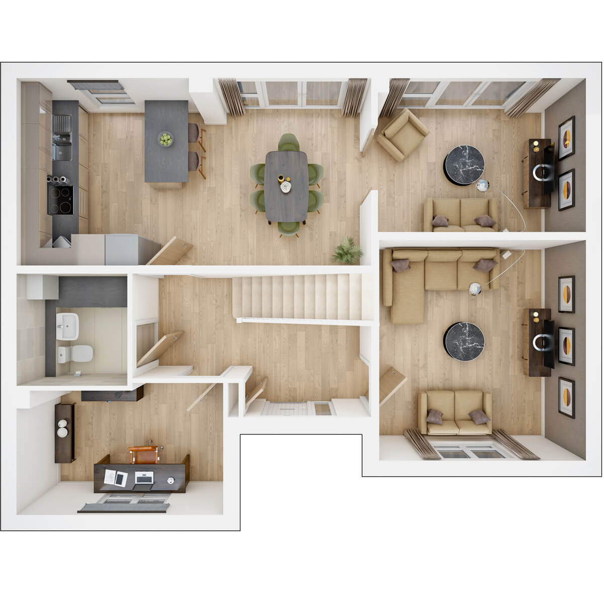 Ground floor of the Raynford