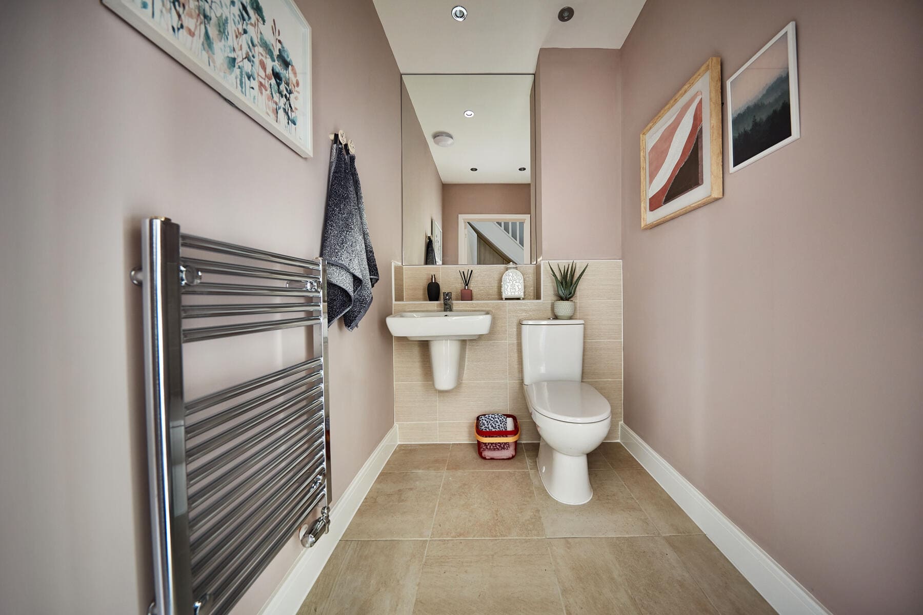 Downstairs loo and sink