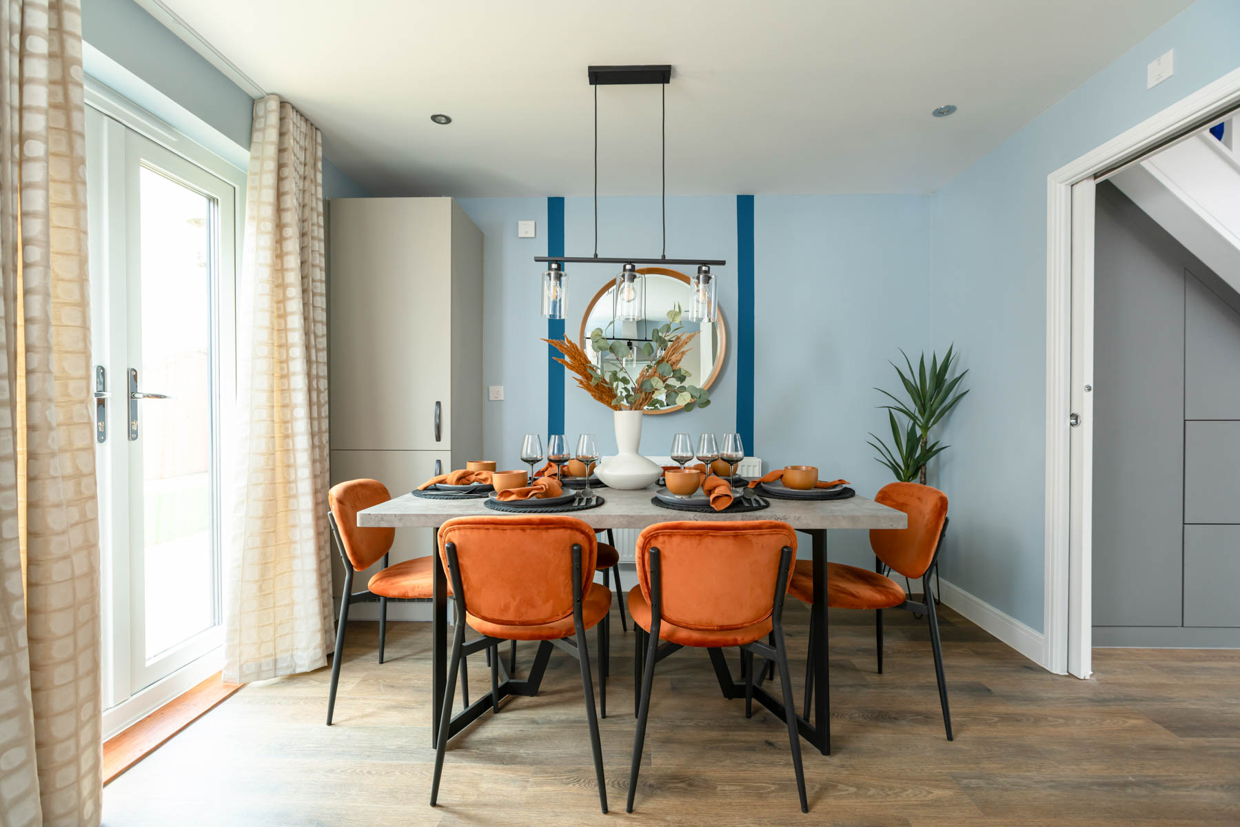 Dining table and chairs