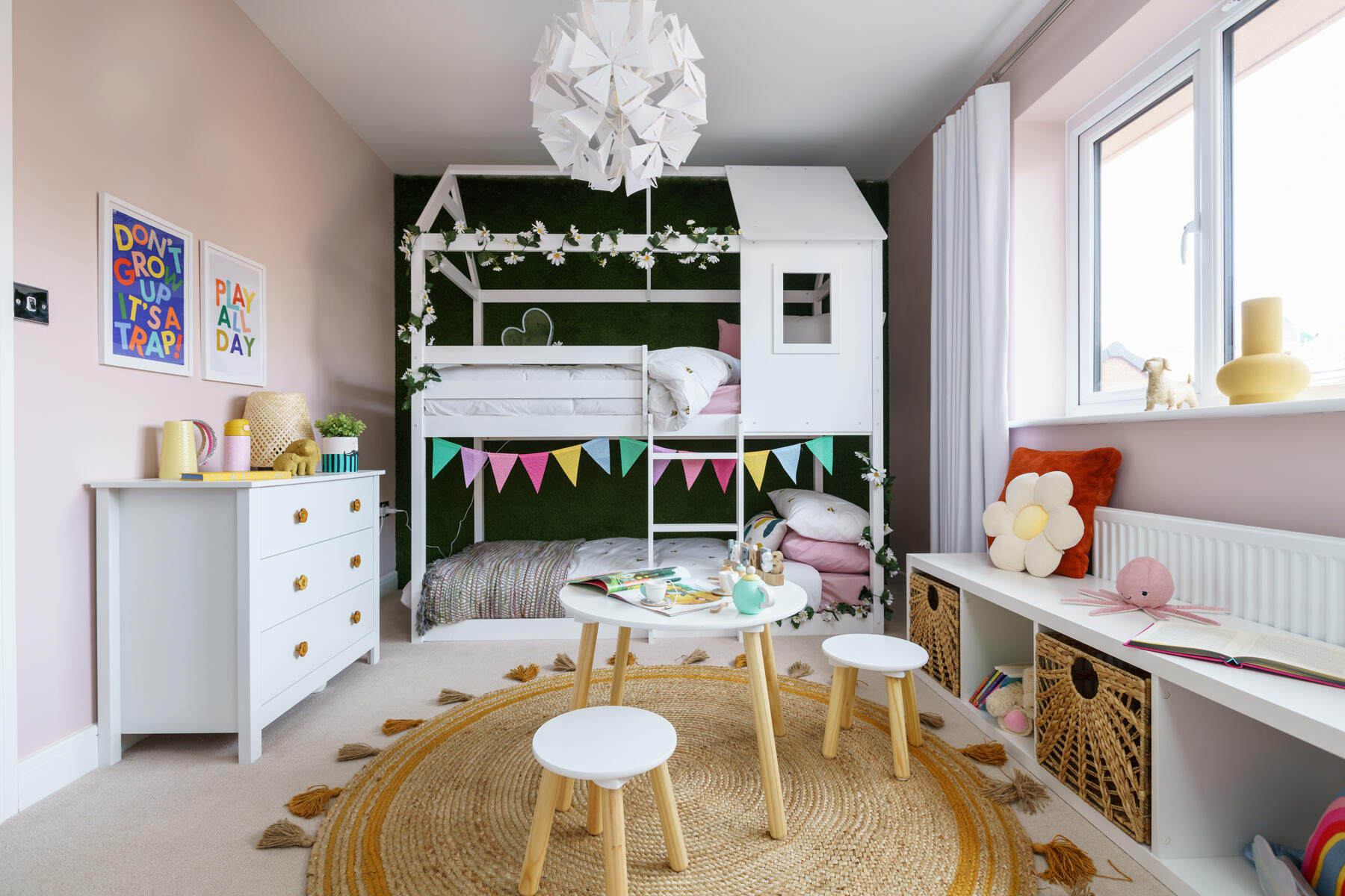 Children's bedroom with table