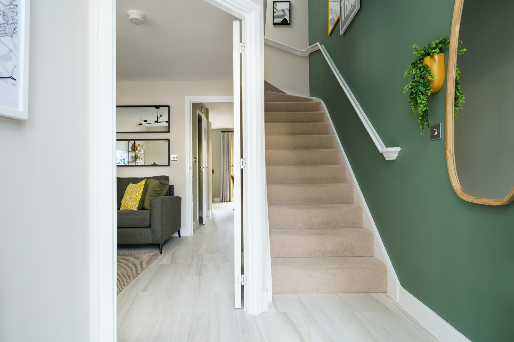Hallway with stairs