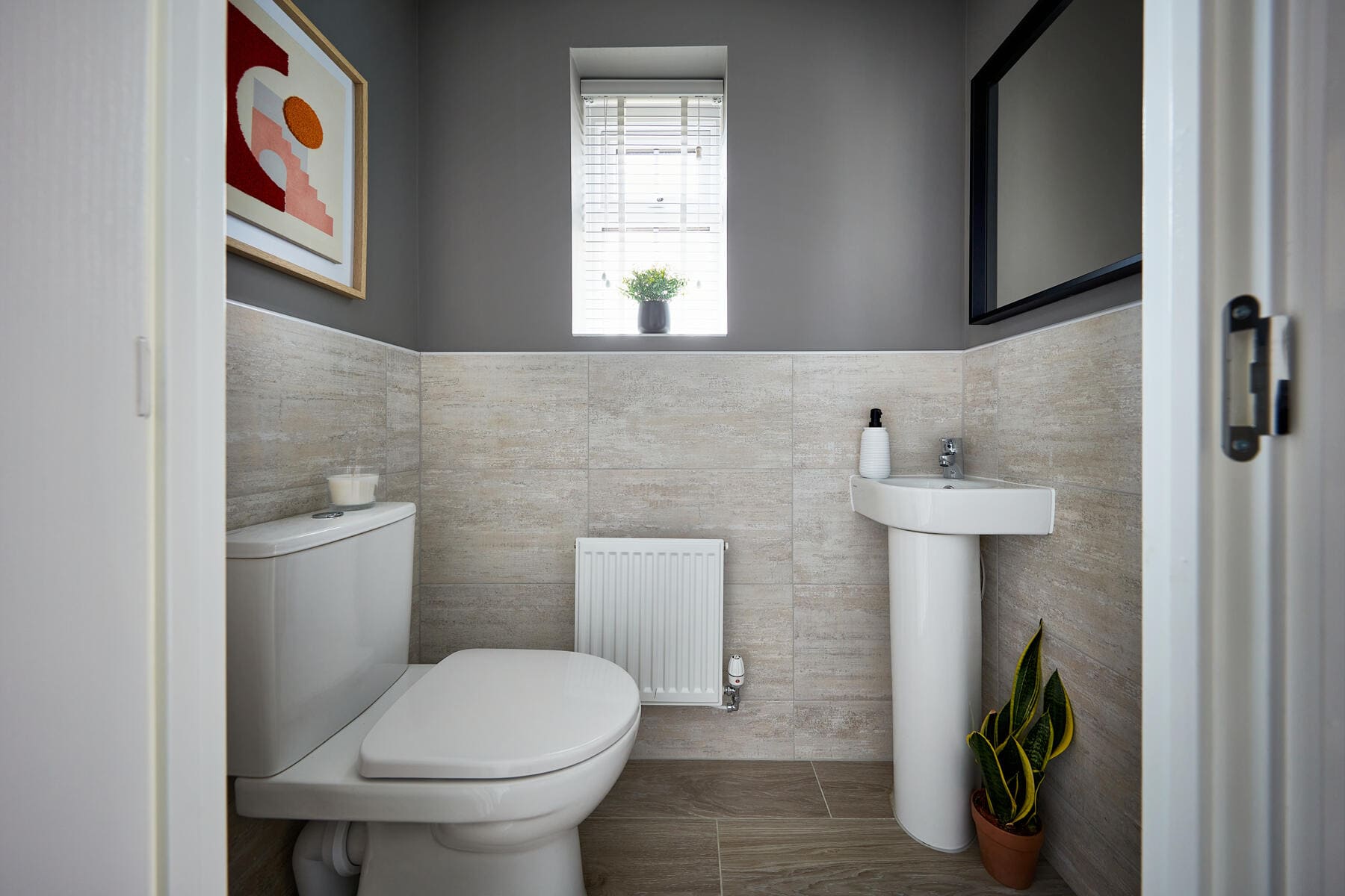 Downstairs toilet and sink