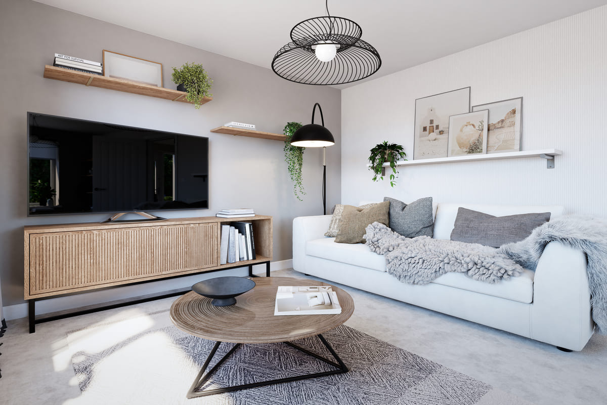 Living room with sofa