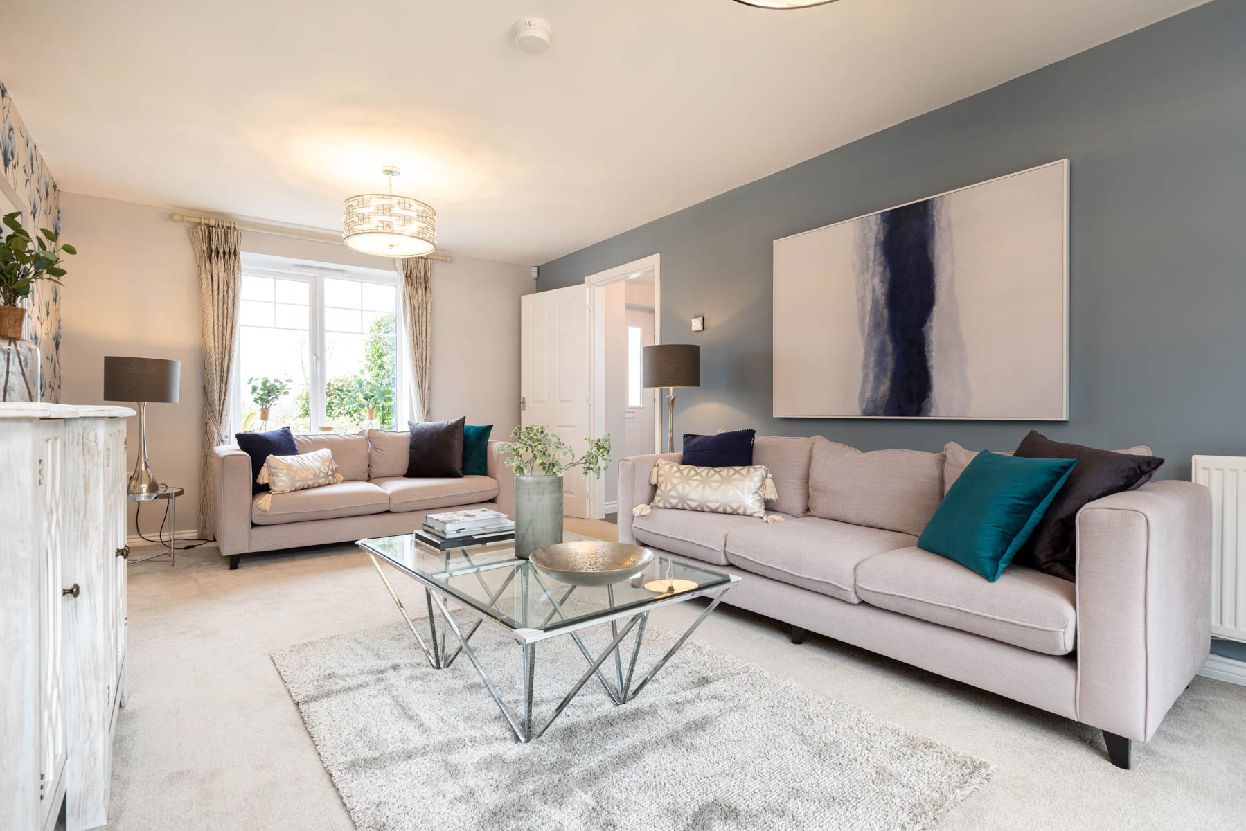 Living room with sofas