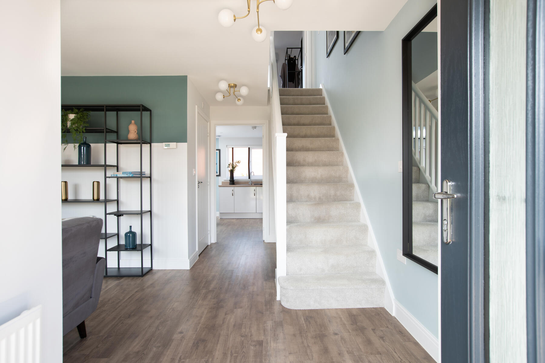 Lounge with stairs
