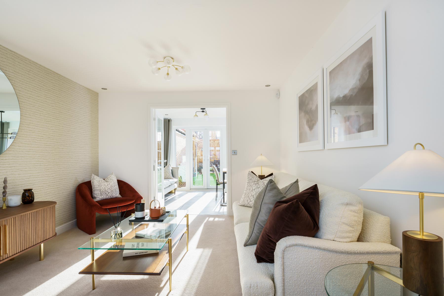 Lounge through to kitchen